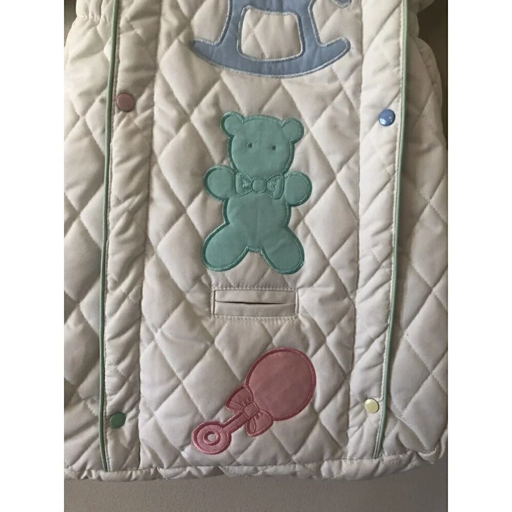 New Old Stock Vintage London Fog Baby Fog Size 0-6M Bunting Snowsuit Appliqued